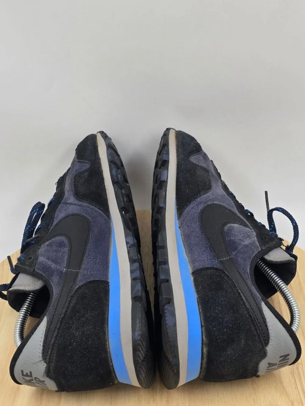 Nike Air Pegasus 83 Shoes Sneakers DX3738-400 Premium Black Navy Blue Men's 8.5